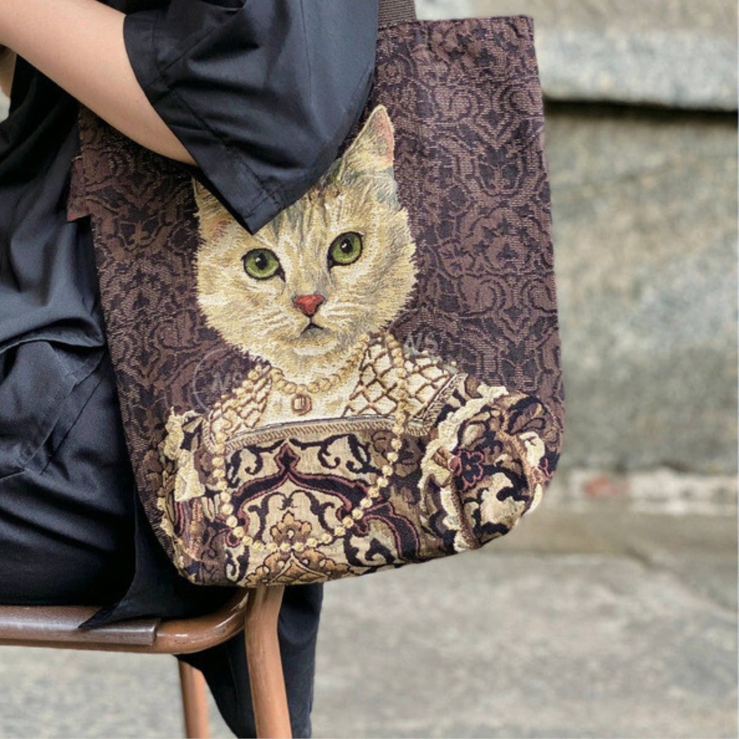 Art Collection - Cat Portrait Tote Bag