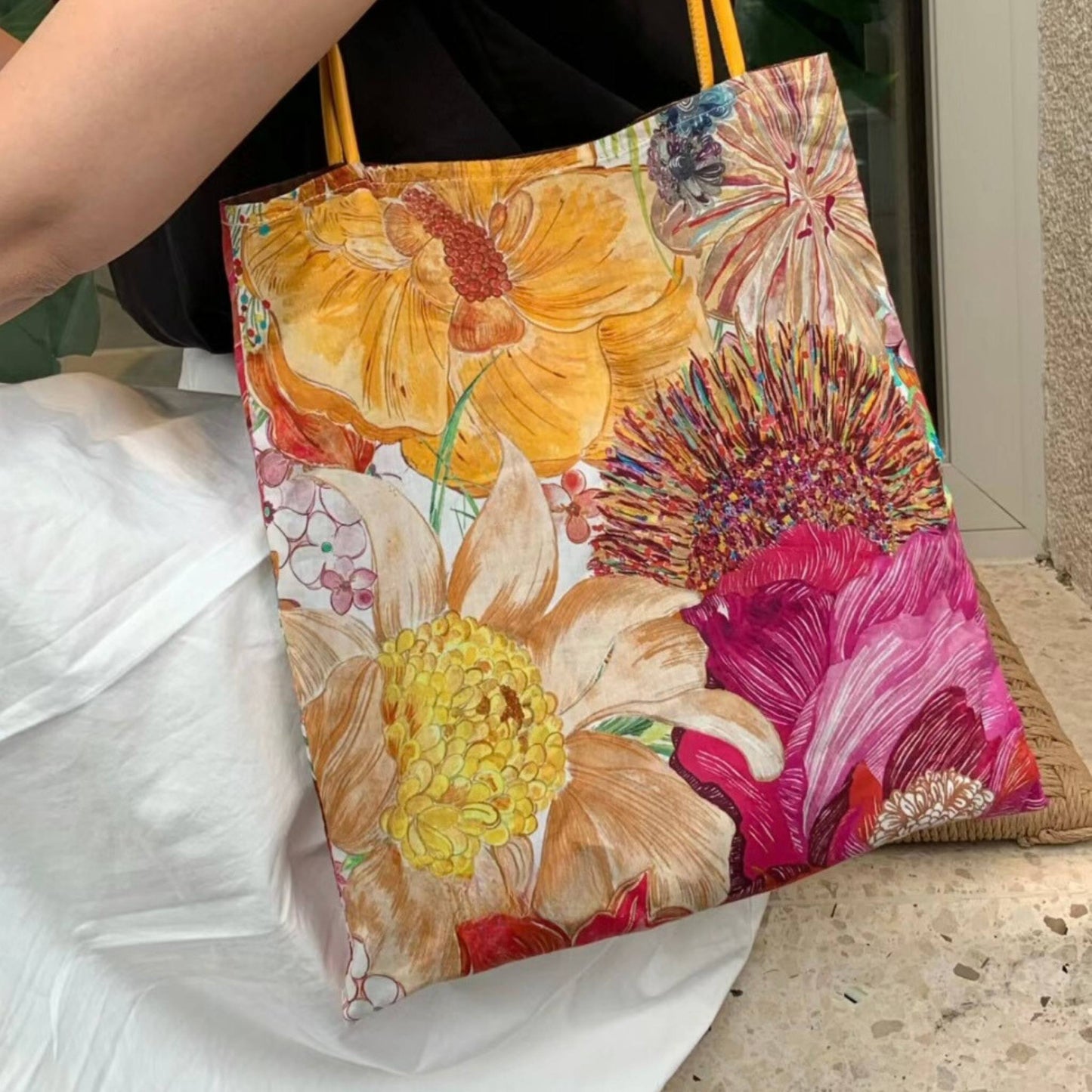 Arts & Crafts Collection - Ginger Sunflower Tote Bag